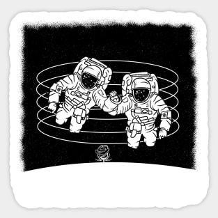 Astronaut life on the moon Sticker